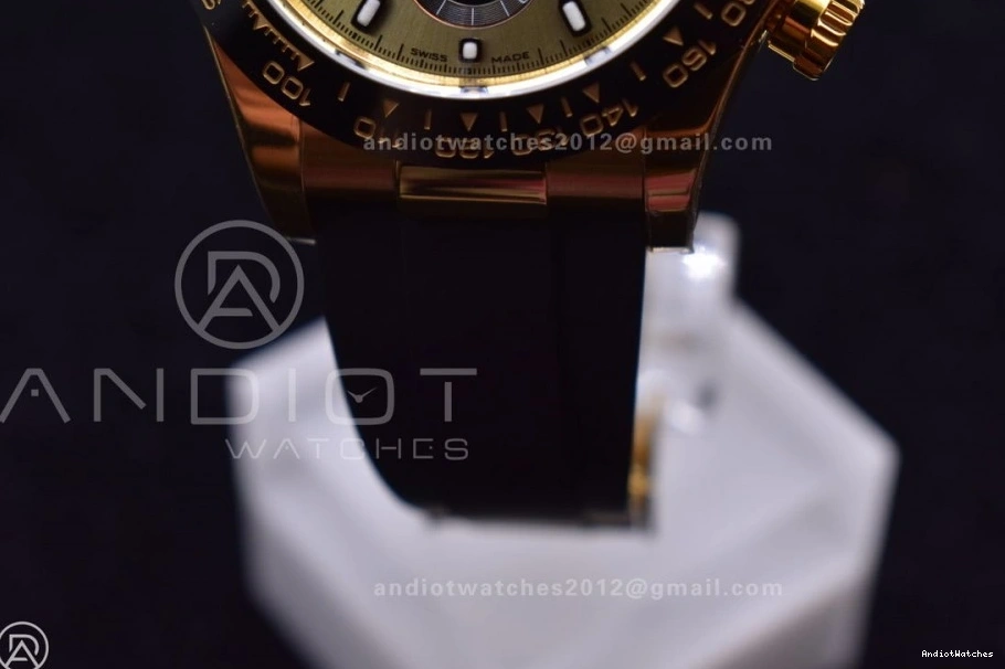 Oysterflex AllSeason Strap V Dial Edition Daytona Black 769 Diamonds SA4130 BTF Best On Rubber 116518 1:1 0205